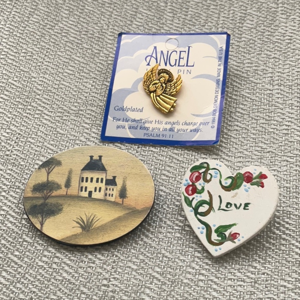 3-pc Brooch/Pin Bundle